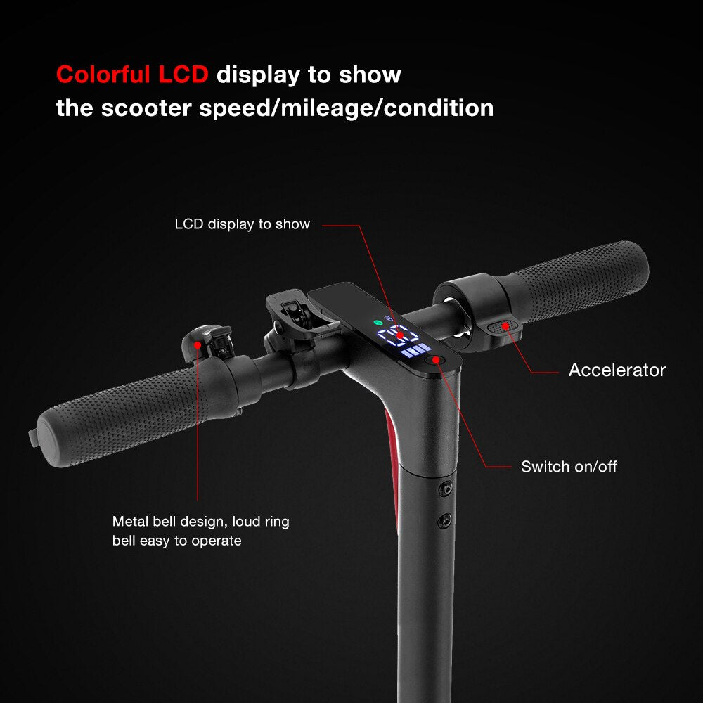 Elscooter - iScooter Original i9Max, Electric Scooter, 500w, 10Ah, 35km/h. Stöldsäker med kontroll via app.