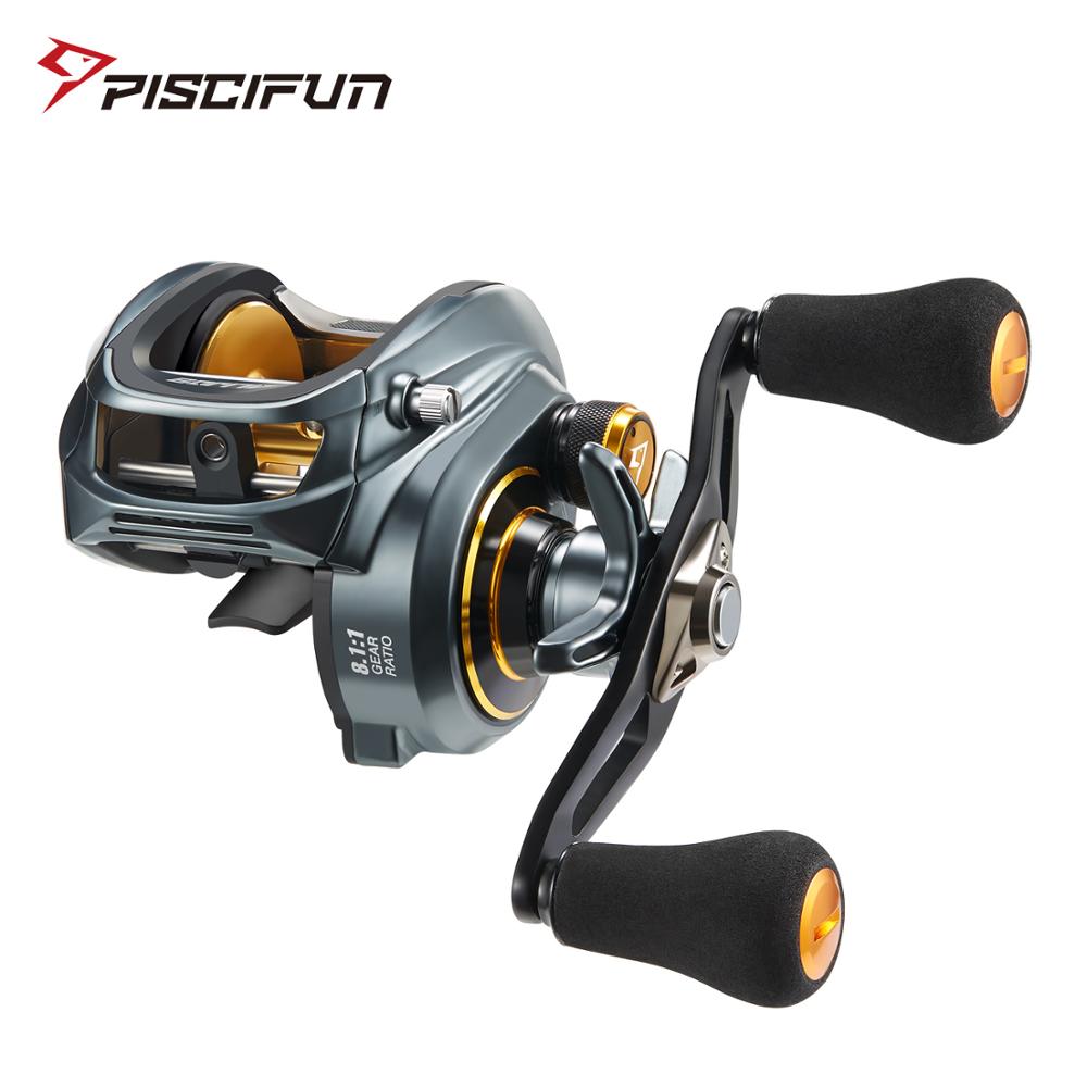 Piscifun Alijoz 300 Low Profile Baitcasting Reel 15KG Max Drag 8+1 Bearings Aluminum Frame Freshwater Saltwater Fishing Reel