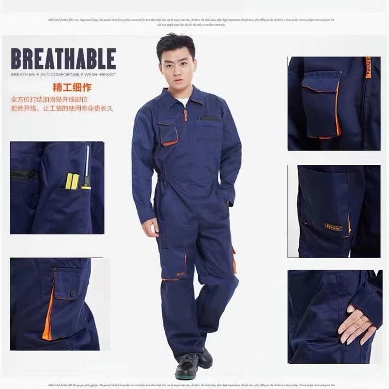 Work overalls for workshops and industry