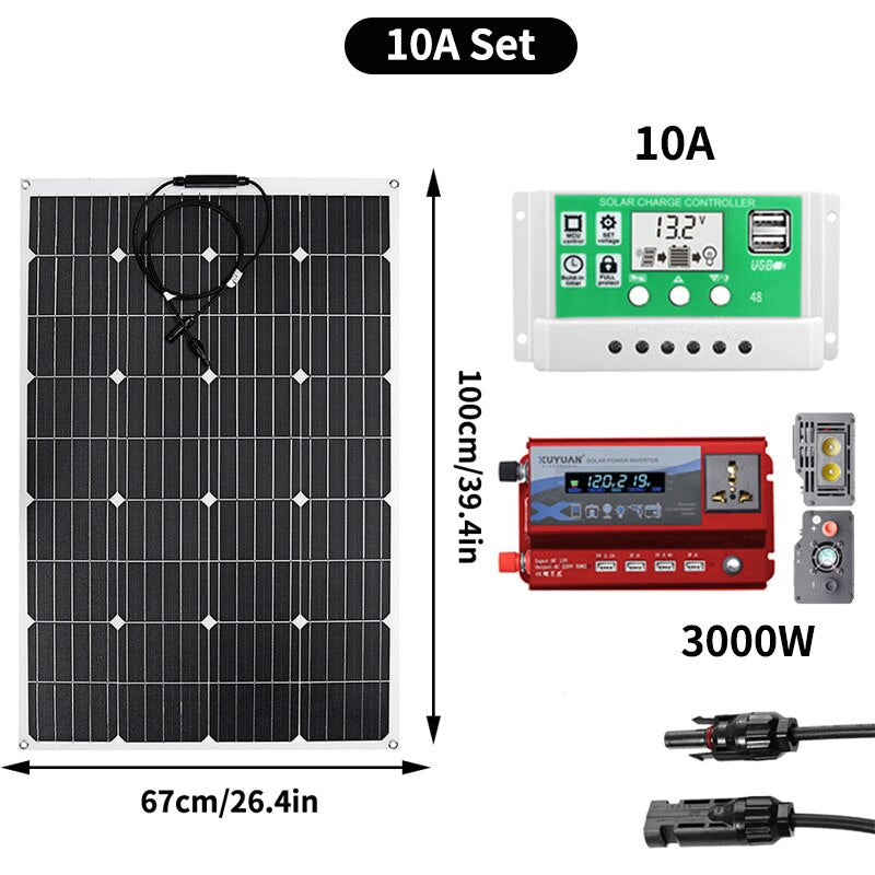 Solpanelsystem Kit 600W