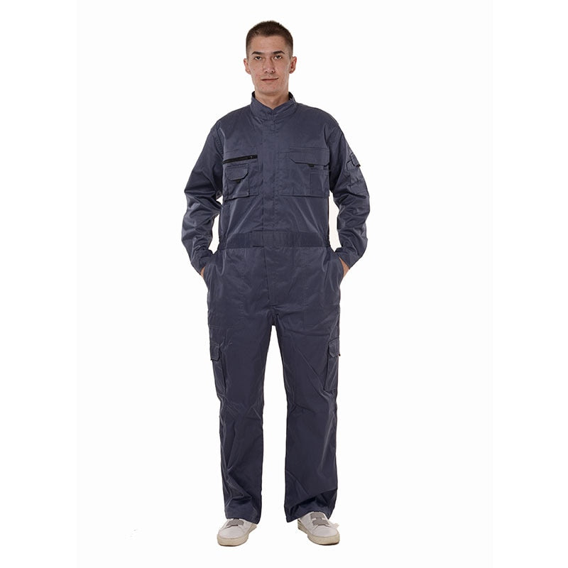 Work Wear Overalls for men Fashion Tooling Loose Cargo Overalls Long Sleeve Repairman Auto Repair Jumpsuits