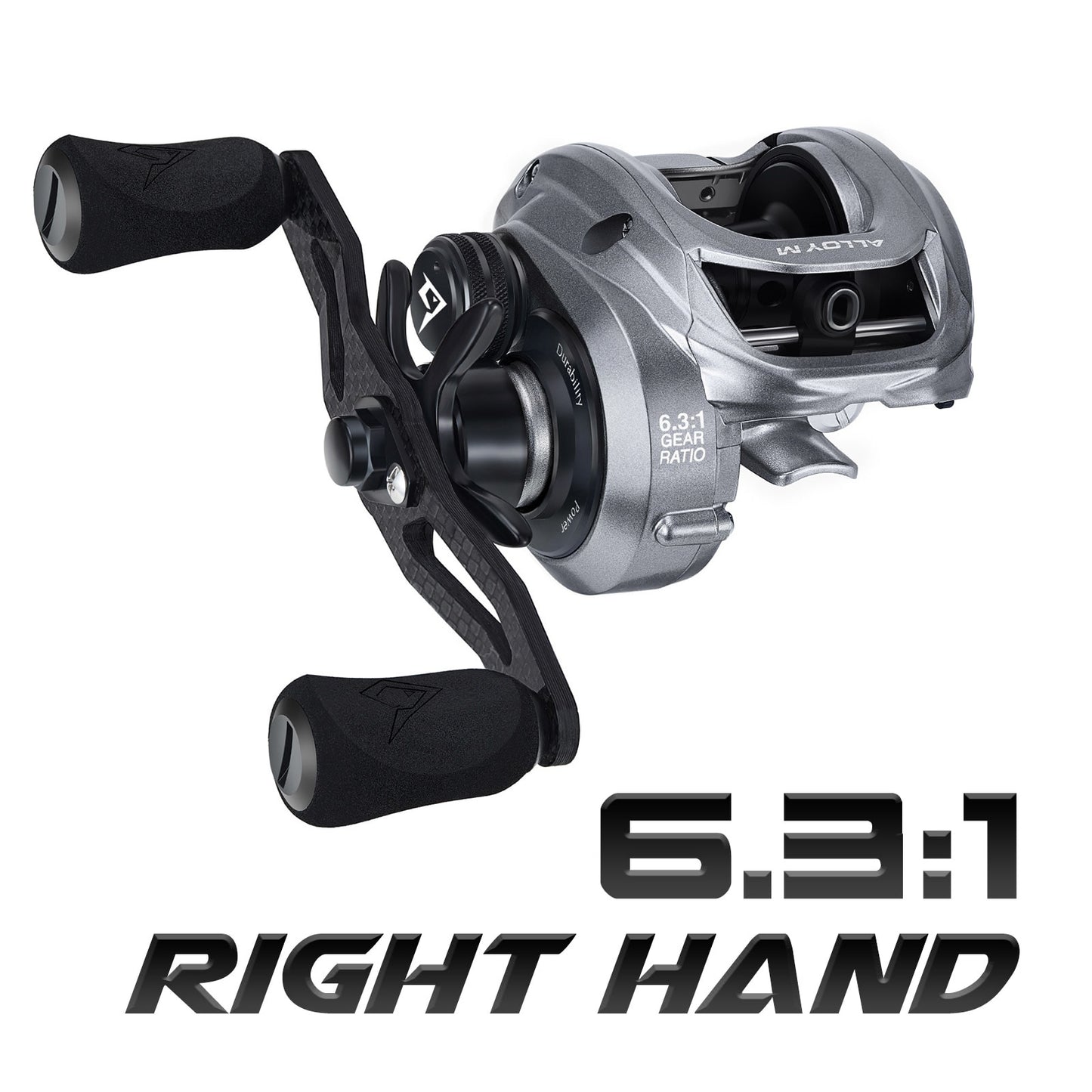 Piscifun Alloy M Metal Baitcasting Reel 10KG 22LB Max Drag with High & Low Speed Shield Bearings Strong Salt Water Fishing Reel