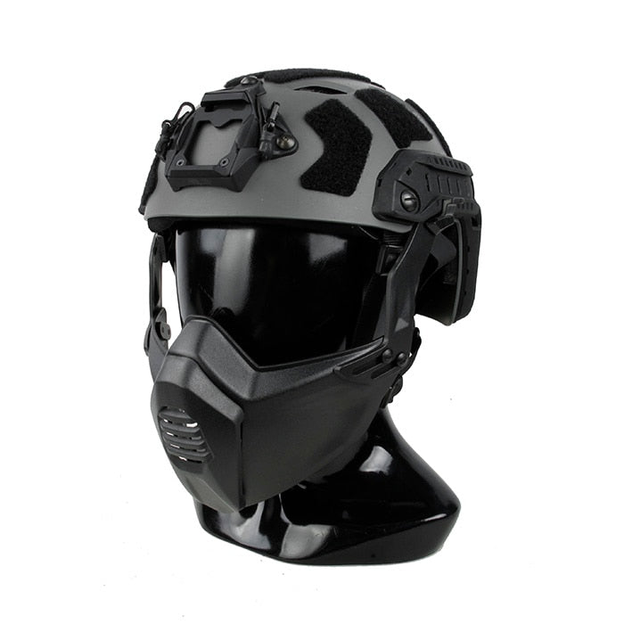 TMC3217 new SF tactical helmet with holes is combined with SF special mask