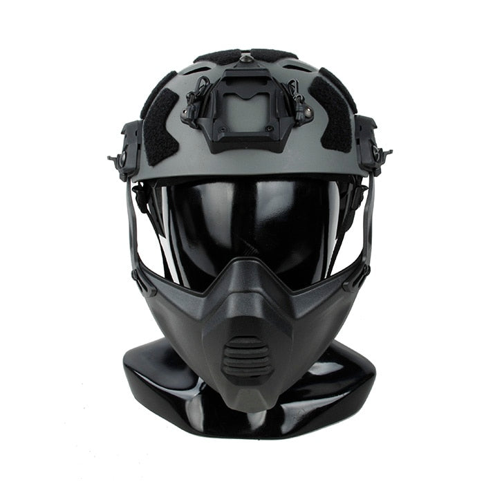 TMC3217 new SF tactical helmet with holes is combined with SF special mask