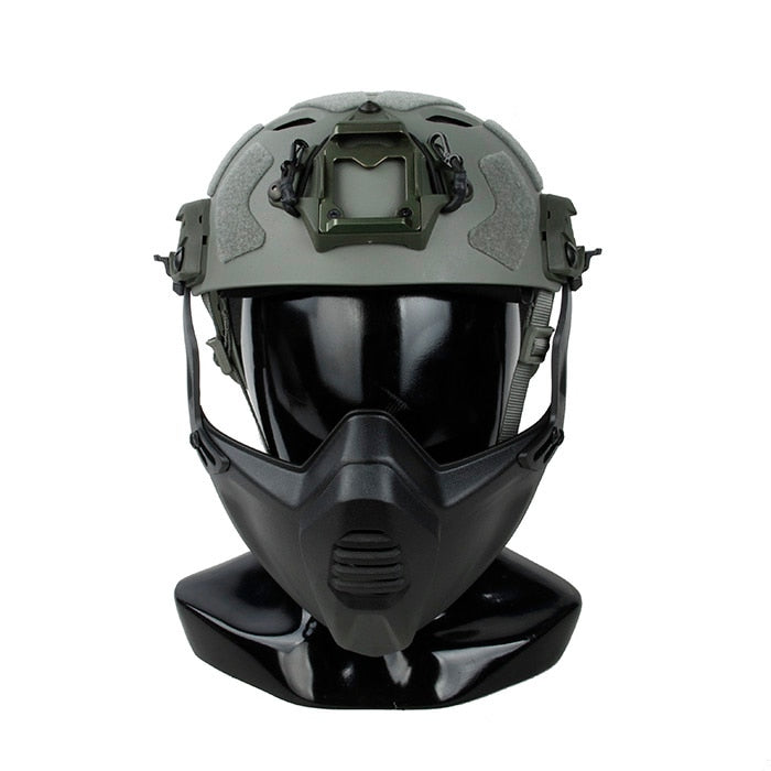 TMC3217 new SF tactical helmet with holes is combined with SF special mask