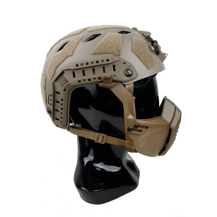 TMC3217 new SF tactical helmet with holes is combined with SF special mask