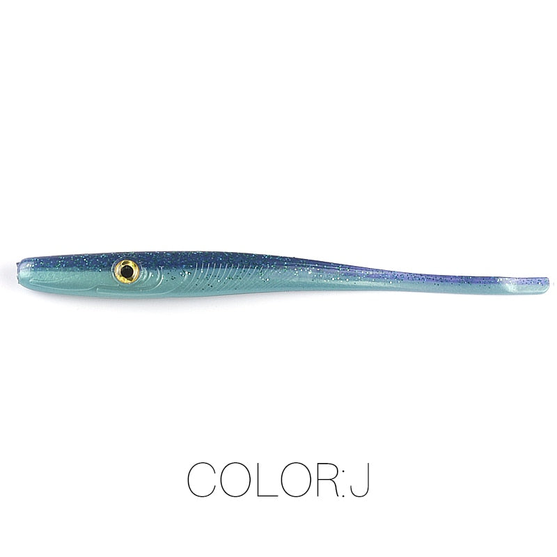 Supercontinent Crazy Slug 185mm/3pcs 125mm/6pcs Soft Fishing Lure Seabass Artificial Bait Silicone Worm Shad Eel Needlefish