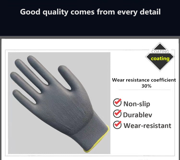 Skyddshandskar - Nitrilhandskar, Välj mellan 6-30 par. Nitrile Gloves - Protective Work Gloves, CE, EN388