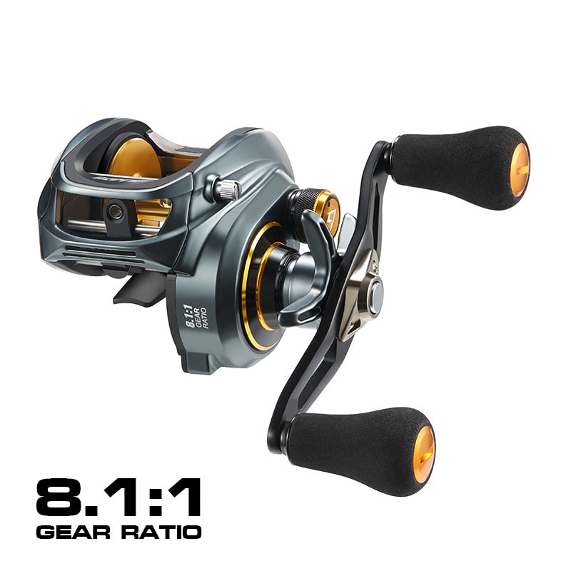 Piscifun Alijoz 300 Low Profile Baitcasting Reel 15KG Max Drag 8+1 Bearings Aluminum Frame Freshwater Saltwater Fishing Reel