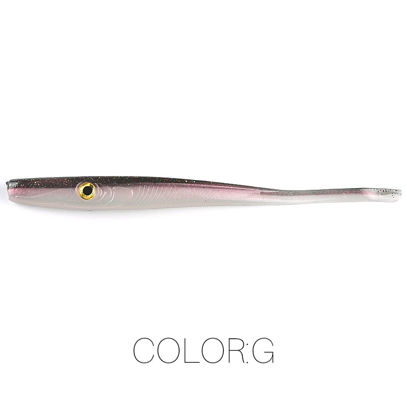 Supercontinent Crazy Slug 185mm/3pcs 125mm/6pcs Soft Fishing Lure Seabass Artificial Bait Silicone Worm Shad Eel Needlefish