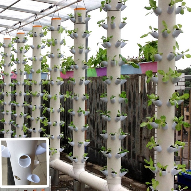 Hydroponiska kolonisationskoppar - Blombehållare Växtväxtkrukkopp Hydroponics Vertikal tornväxtkrukor 10st DIY hTillbehör