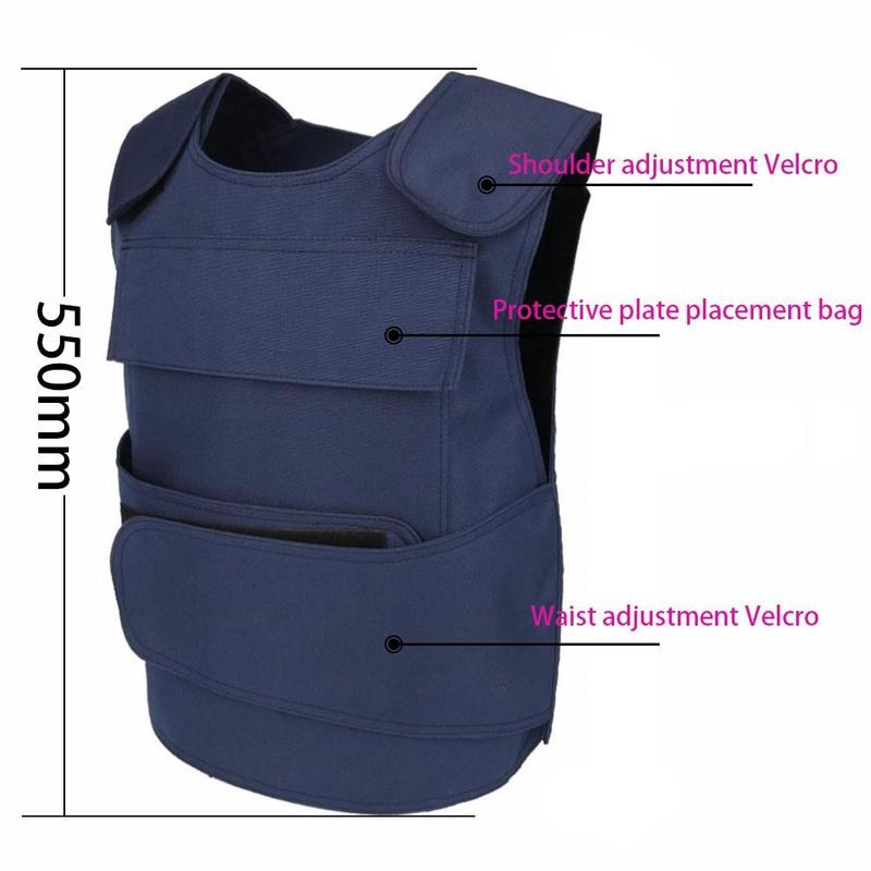 Skottsäker Väst - Tactical Vest Security Guard Bulletproof Protecting Clothes Insertable Steel Plate