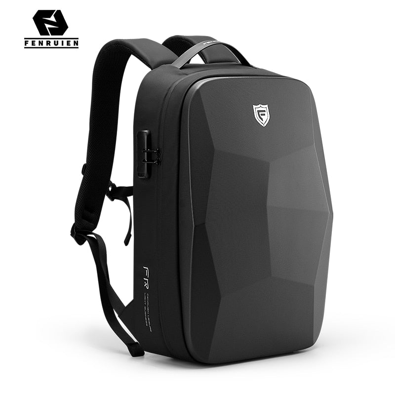 Anti-theft Backpack in Impact Resistant and Waterproof Shell Cover - Laptop compartment for up to 17.3 inch screen