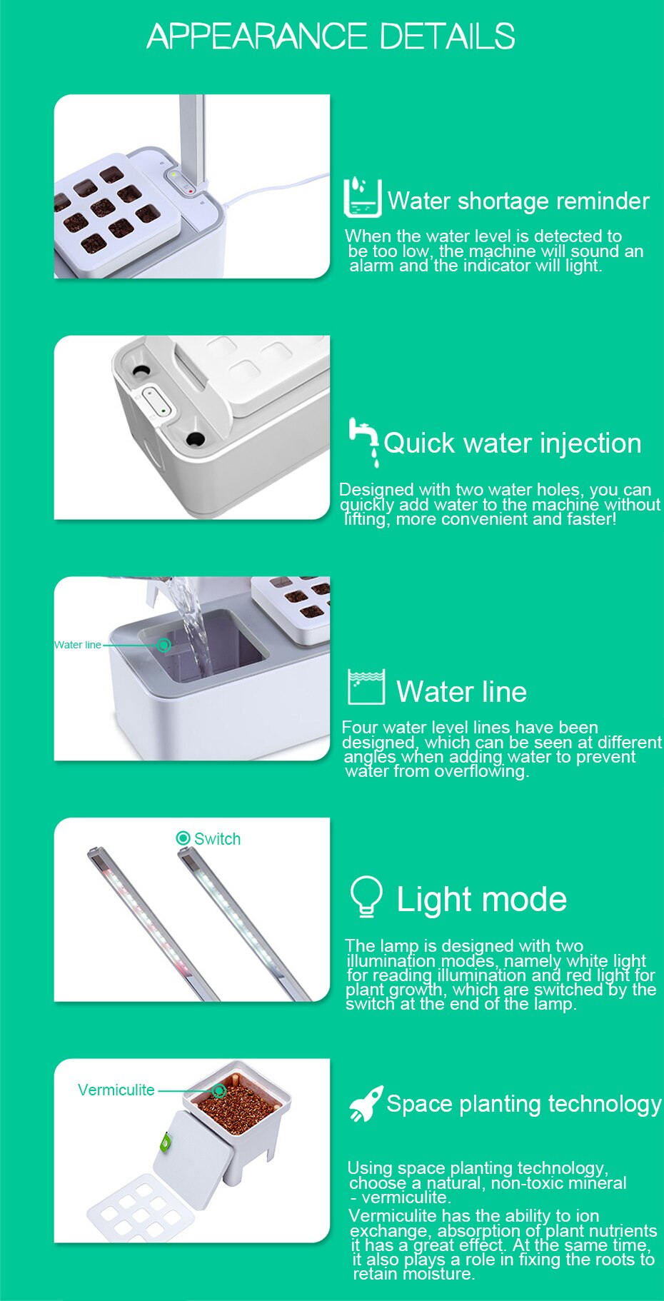 Hydroponisk Köksodlingslåda - Hydroponic Indoor Herb Garden Kit