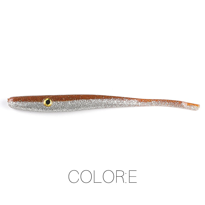 Supercontinent Crazy Slug 185mm/3pcs 125mm/6pcs Soft Fishing Lure Seabass Artificial Bait Silicone Worm Shad Eel Needlefish