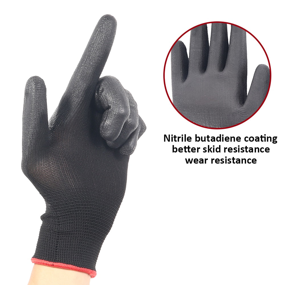 Skyddshandskar - Nitrilhandskar, Välj mellan 6-30 par. Nitrile Gloves - Protective Work Gloves, CE, EN388