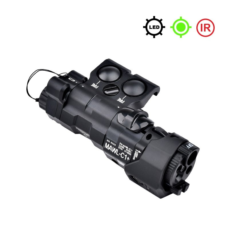 Lasersikte - MAWL-C1 Tactical Laser - Metal CNC Upgraded LED Aiming - IR Illumination