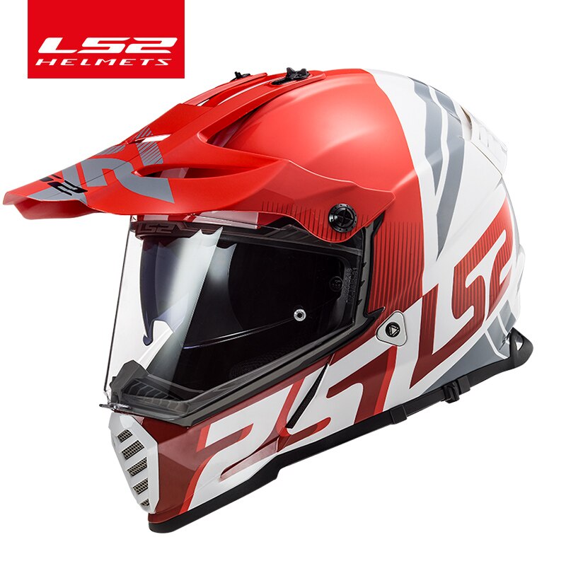 MC-Hjälm - Crosshjälm - LS2 MX436 Twin Shield Motocross Helmet PIONEER EVO Motorcycle Helmets off road