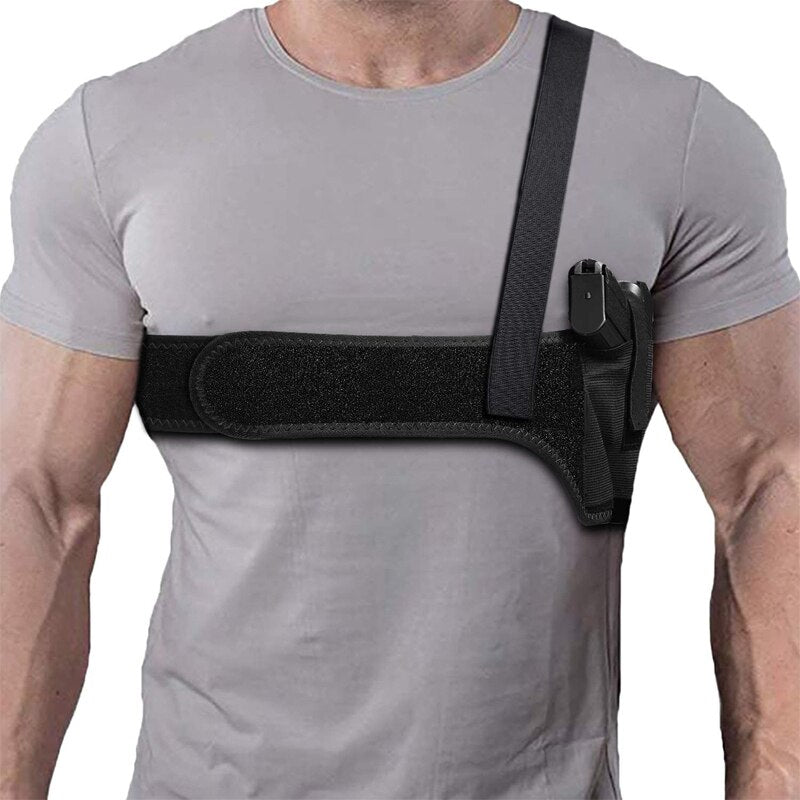 Pistolhölster - Underarm Hidden Gun Holster Shoulder Holster Right Hand Tactical Handgun Carry Pouch Bullet Clip Sleeve Glock 17 19 Holder