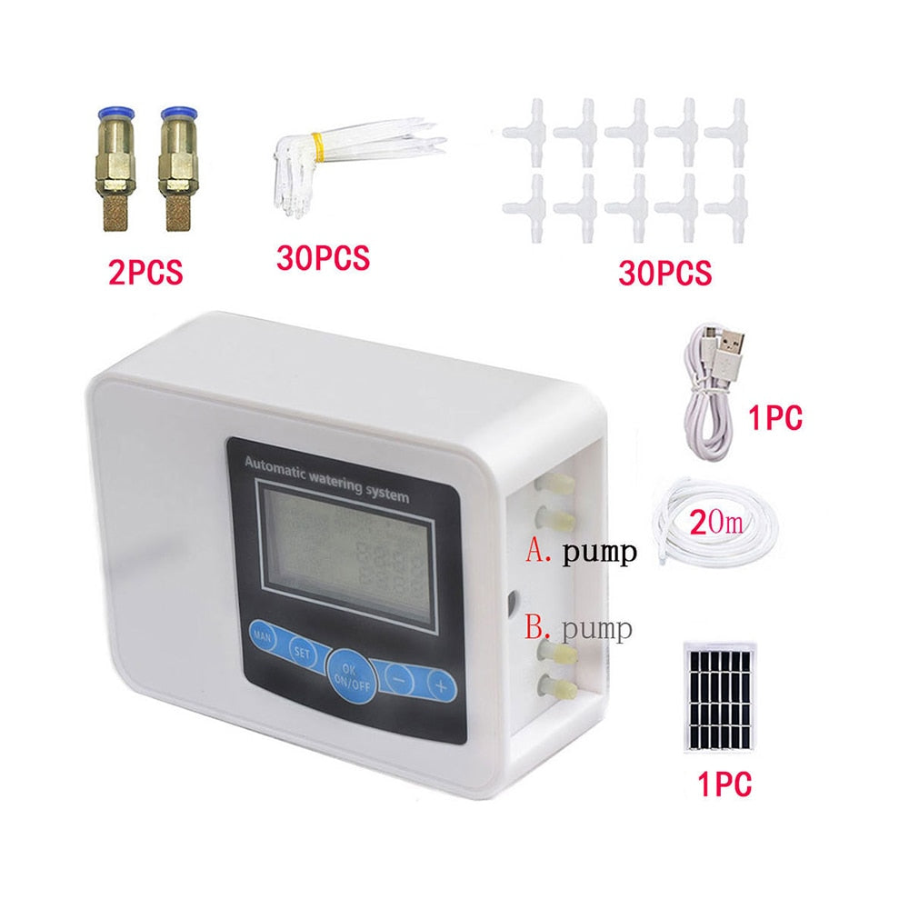 Droppsystem med timer för bevattning - Dual Pump Smart Drip System