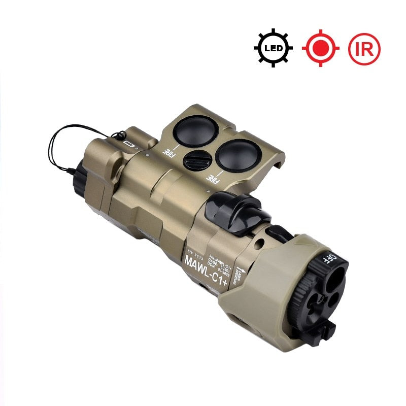 Lasersikte - MAWL-C1 Tactical Laser - Metal CNC Upgraded LED Aiming - IR Illumination