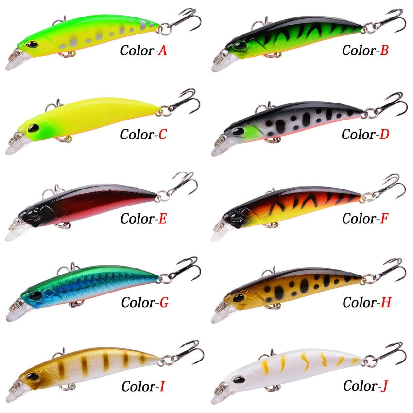 Wobbler Fiskedrag Aorace Minnow Fishing Lures 4g 7cm Mini Crankbait Wobbler Perch Isca Artificial Hard Bait Pike Carp Bass Floating Swimbait Pesca