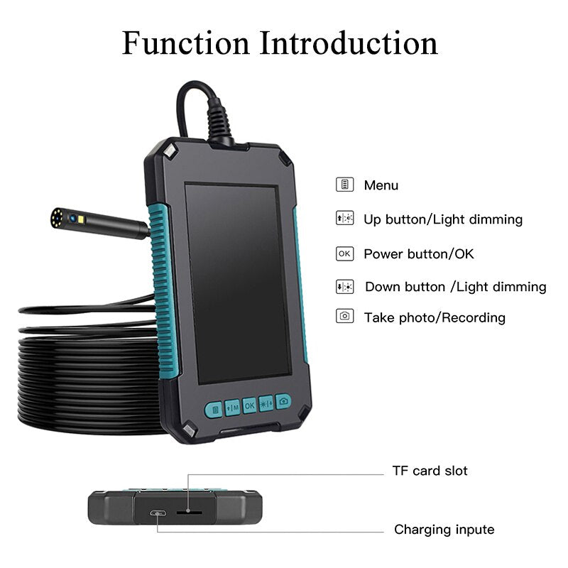 Inspektionskamera Endoskopskamera - HD 4.3" Screen Industrial Inspection camera