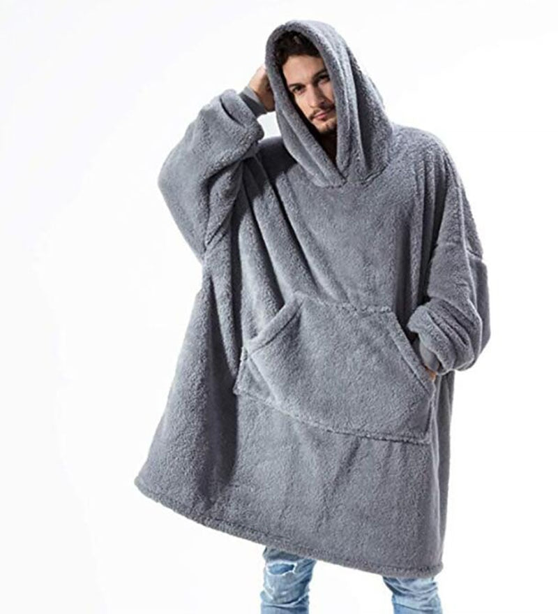 Oversized Fleece Huvtröja - Winter Fleece Hoodie - Varm Hoodie filt