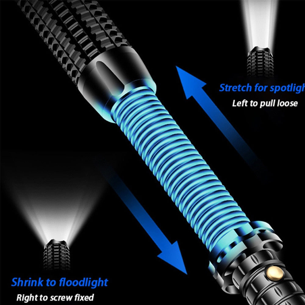 LED-Ficklampa med inbyggd Batong - Self Defense LED Flashlight Stick Waterproof