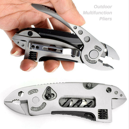 Outdoor Camping Multi-function Pliers Multi-purpose Tool Multi-function Wrench Folding Screwdriver Tool Combination