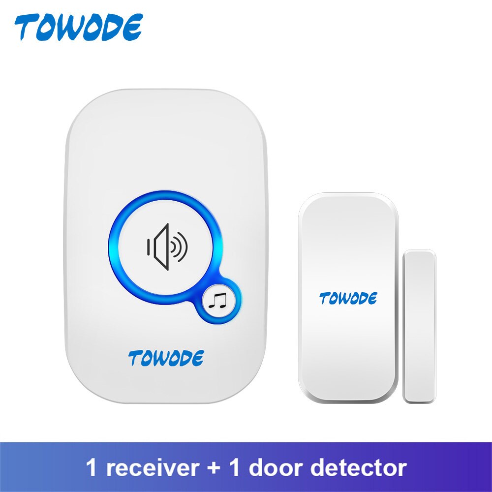 Ringklocka - Dörrklocka - TOWODE M557 Wireless Doorbell Home Security PIR Motion Detector