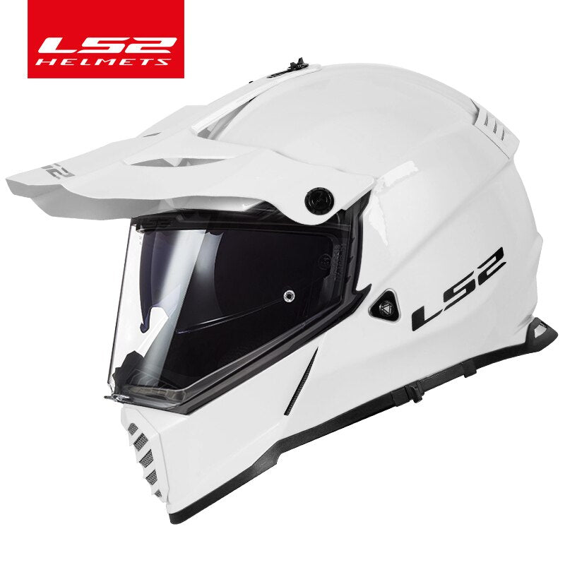 MC-Hjälm - Crosshjälm - LS2 MX436 Twin Shield Motocross Helmet PIONEER EVO Motorcycle Helmets off road