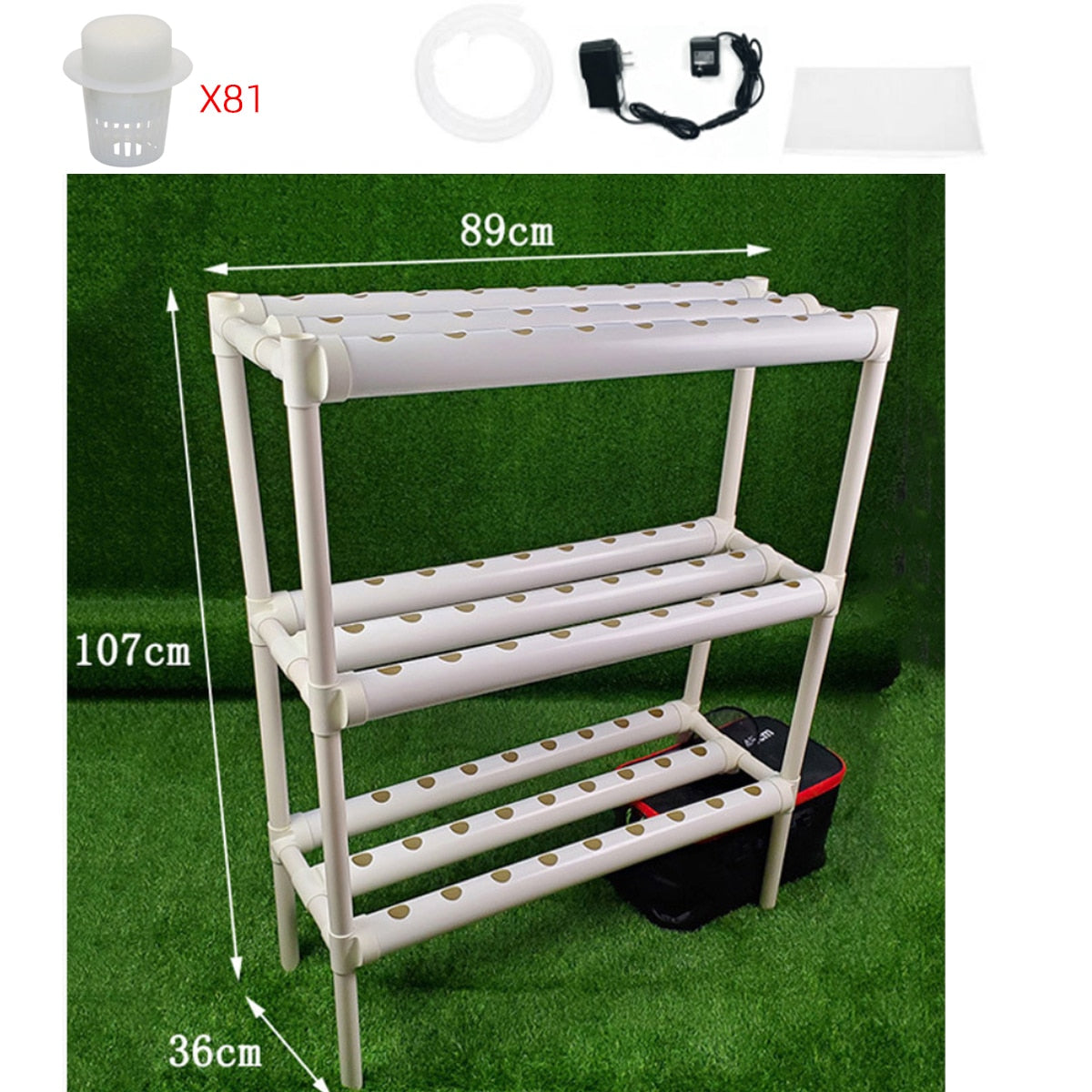 Planting Sites 3 Layers Horizontal Hydroponic Grow Kit Garden Plant Vegetable Planting Grow Box Deep Water Culture System