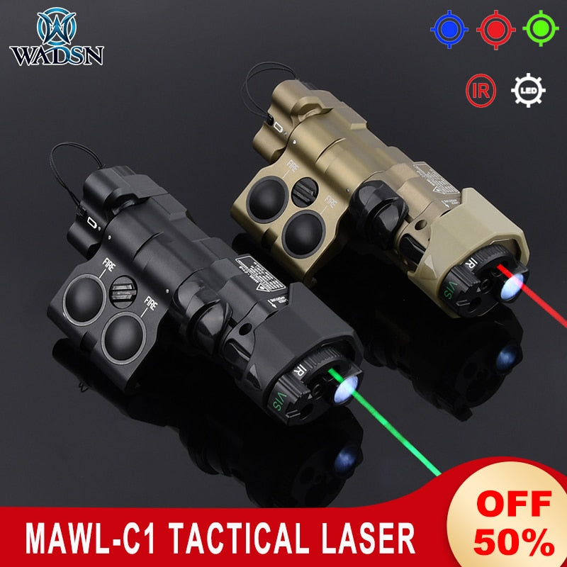 Lasersikte - MAWL-C1 Tactical Laser - Metal CNC Upgraded LED Aiming - IR Illumination