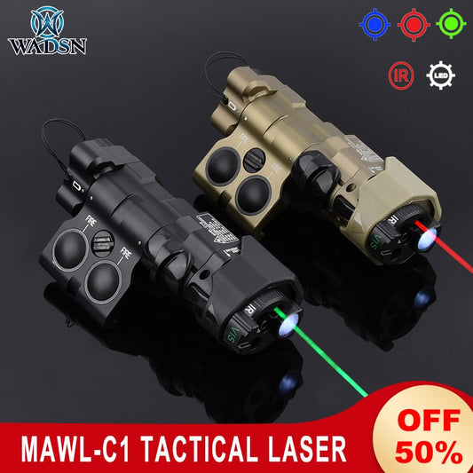 Lasersikte - MAWL-C1 Tactical Laser - Metal CNC Upgraded LED Aiming - IR Illumination