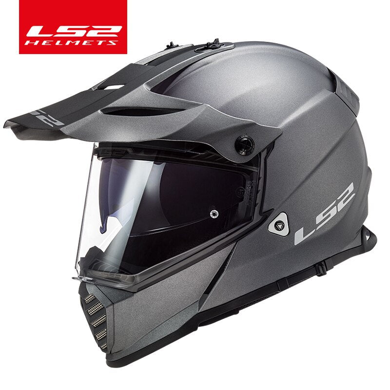 MC-Hjälm - Crosshjälm - LS2 MX436 Twin Shield Motocross Helmet PIONEER EVO Motorcycle Helmets off road