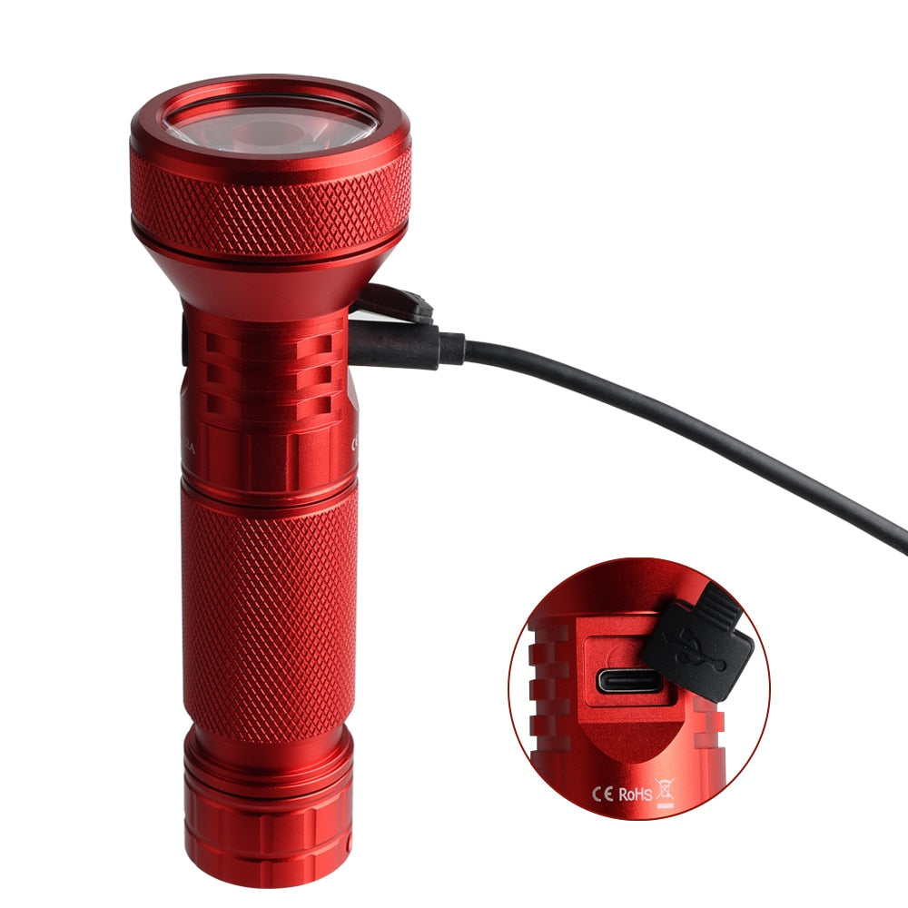 Strålkastare - LED-Ficklampa - Sofirn IF22A TIR Optics 2100lm SFT40 Powerful LED Flashlight Type C 3A Rechargeable