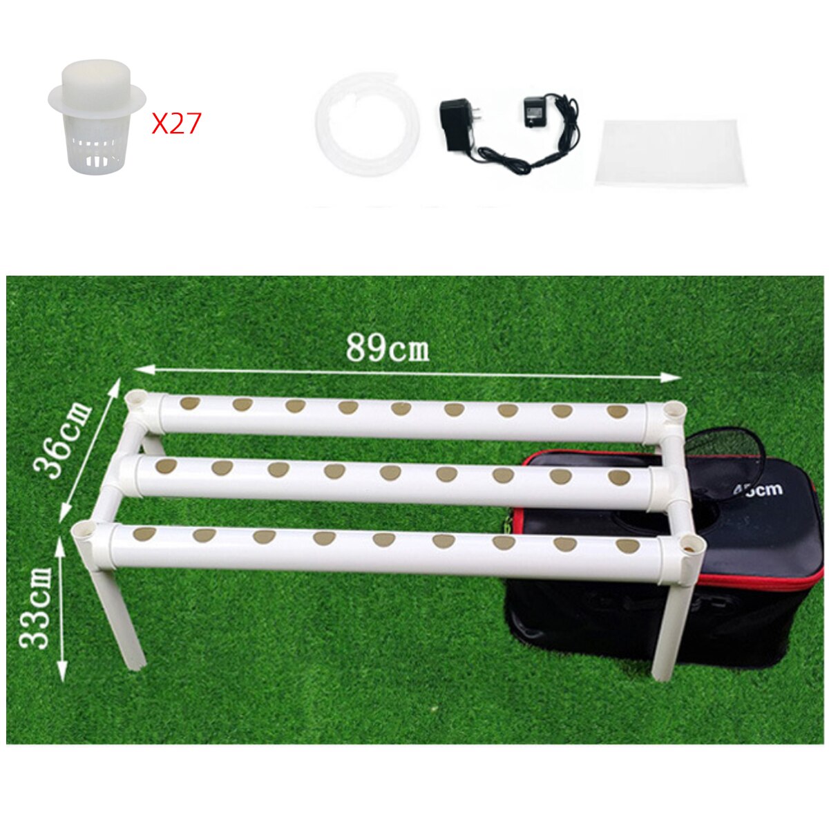 Planting Sites 3 Layers Horizontal Hydroponic Grow Kit Garden Plant Vegetable Planting Grow Box Deep Water Culture System