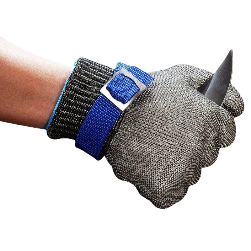 Stainless Steel Grade 5 Anti-cut Wear-resistant Slaughter Gardening Hand Protection Labor Insurance Steel Wire Gloves 1pcs