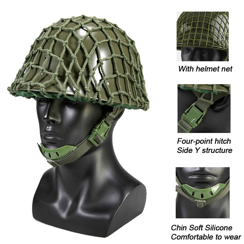 Militärhjälm Klassisk - Tactical Helmet Explosion-Proof Anti-Collision 1.2kg CS Special Force Training Army Fan Head High Cut Half Helmet