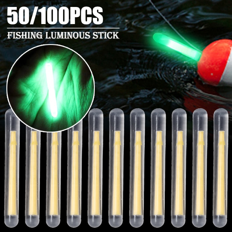 Glowstick för Fiske - Fluorescerande Lightstick 50/100 STK 2,2-4,5 mm