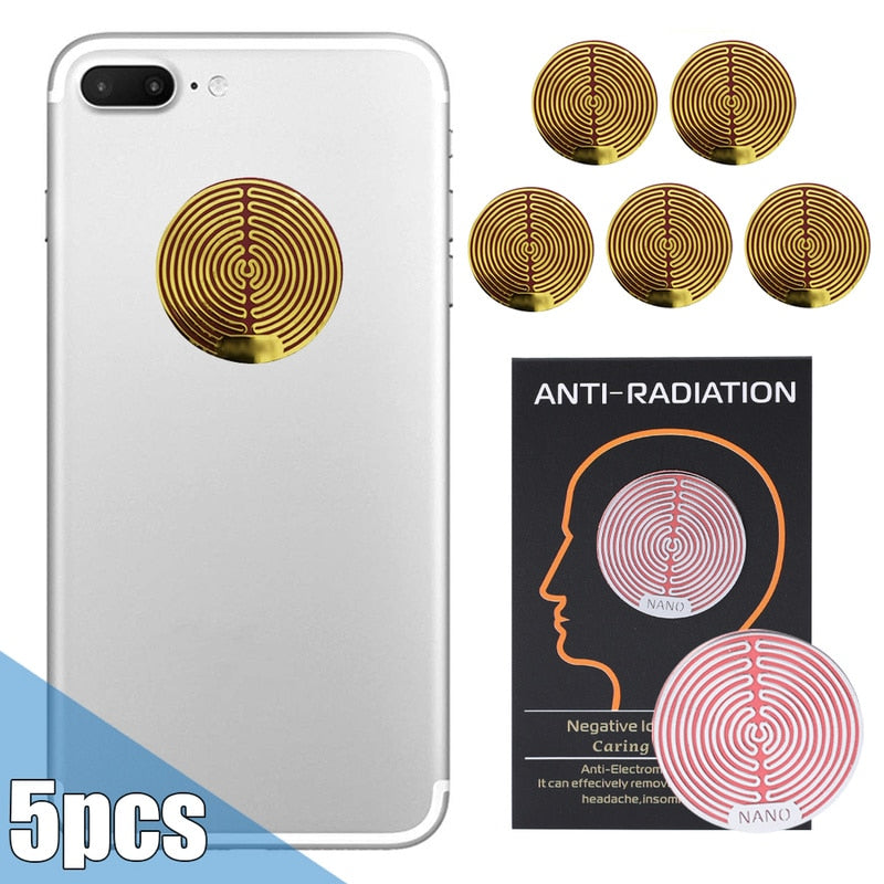 EMF Strålningsskydd - Anti-5G Radiation Metal Sticker for Mobile, PC, Microvawe