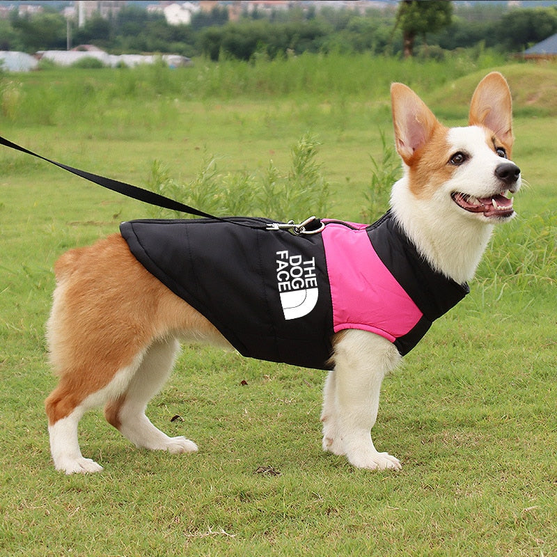 Waterproof Dog Clothes Pet Coat Winter Warm Vest Padded Zipper Jacket Dog Clothing for Small Medium Big Dogs The Dog Face Outfit