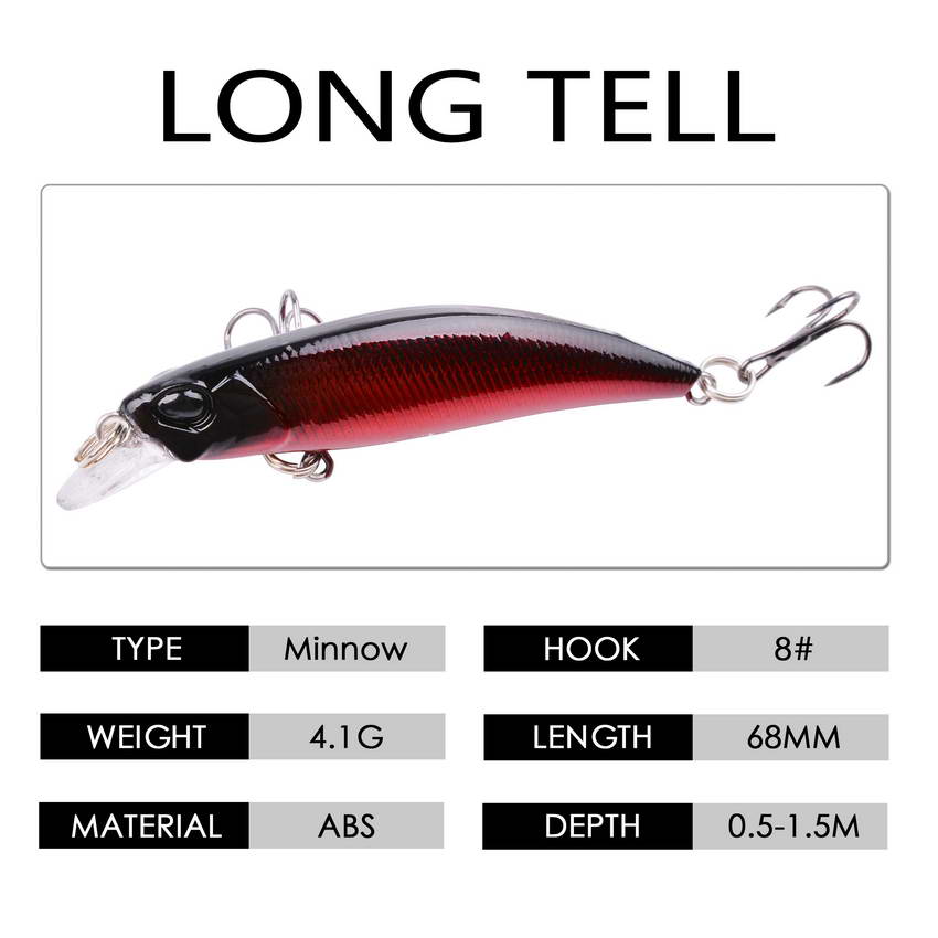 Wobbler Fiskedrag Aorace Minnow Fishing Lures 4g 7cm Mini Crankbait Wobbler Perch Isca Artificial Hard Bait Pike Carp Bass Floating Swimbait Pesca