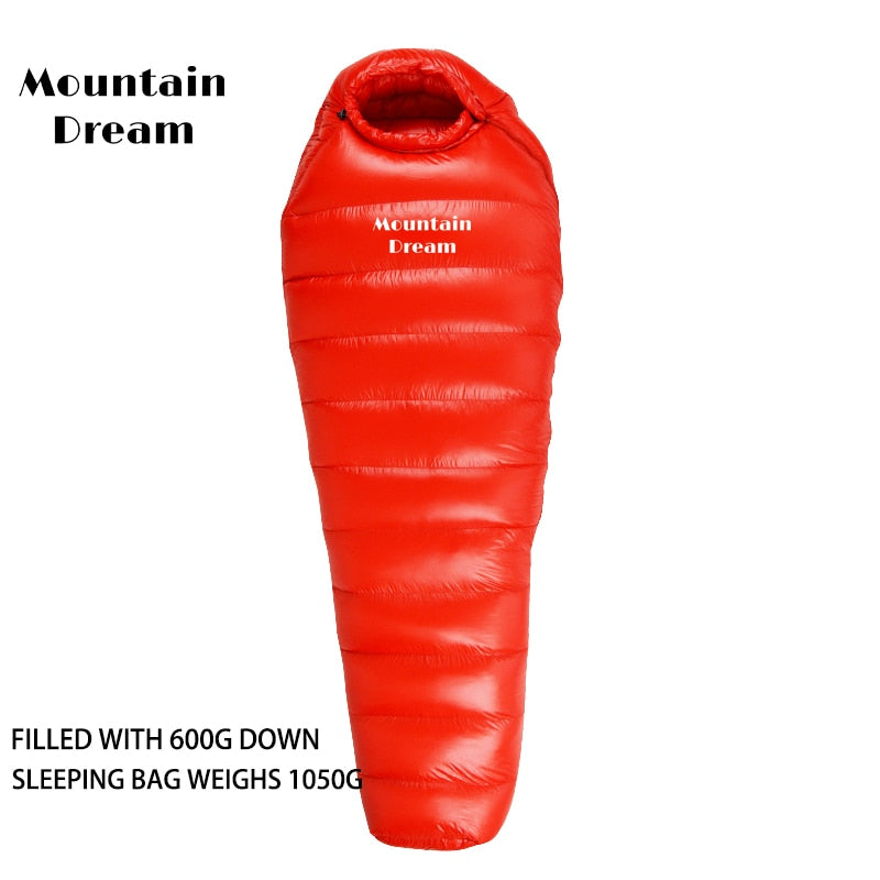 Sovsäck från Mountain Dre - Vattentät med Gåsfjäder - Ultralight Sleeping Bag