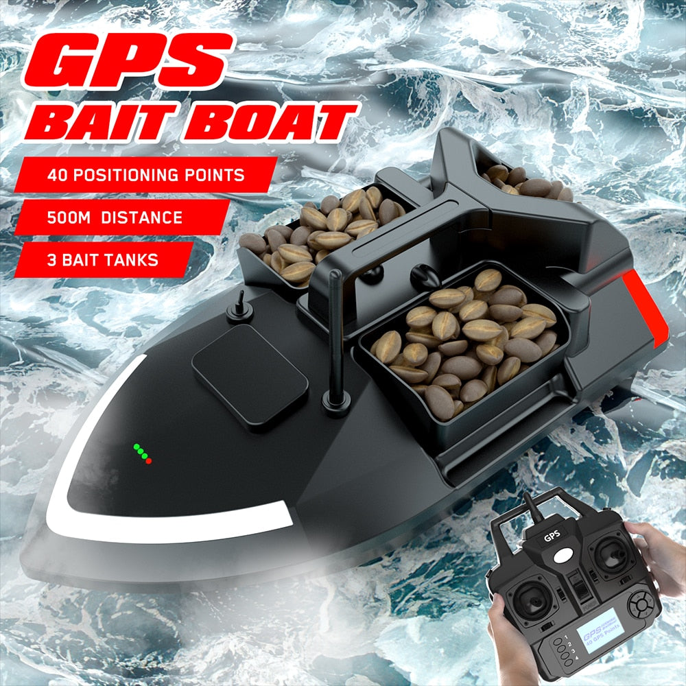 Fiske GPS Båt - RC Fish Finder 500m Fjärrkontroll 2KG Lastning