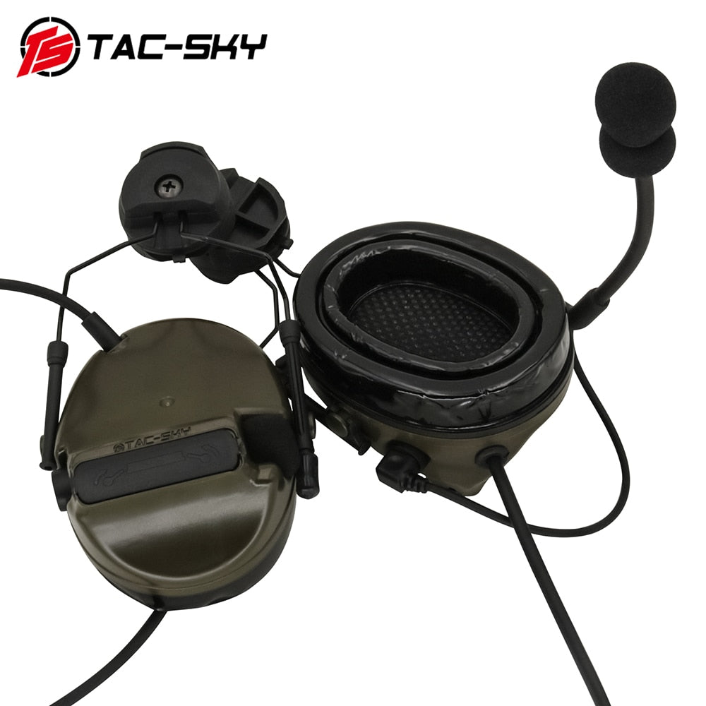 Taktiskt Headset - TAC-SKY Comtac III Hjälm ARC Rail Bracket version Brusreducerande Radiokommunikation