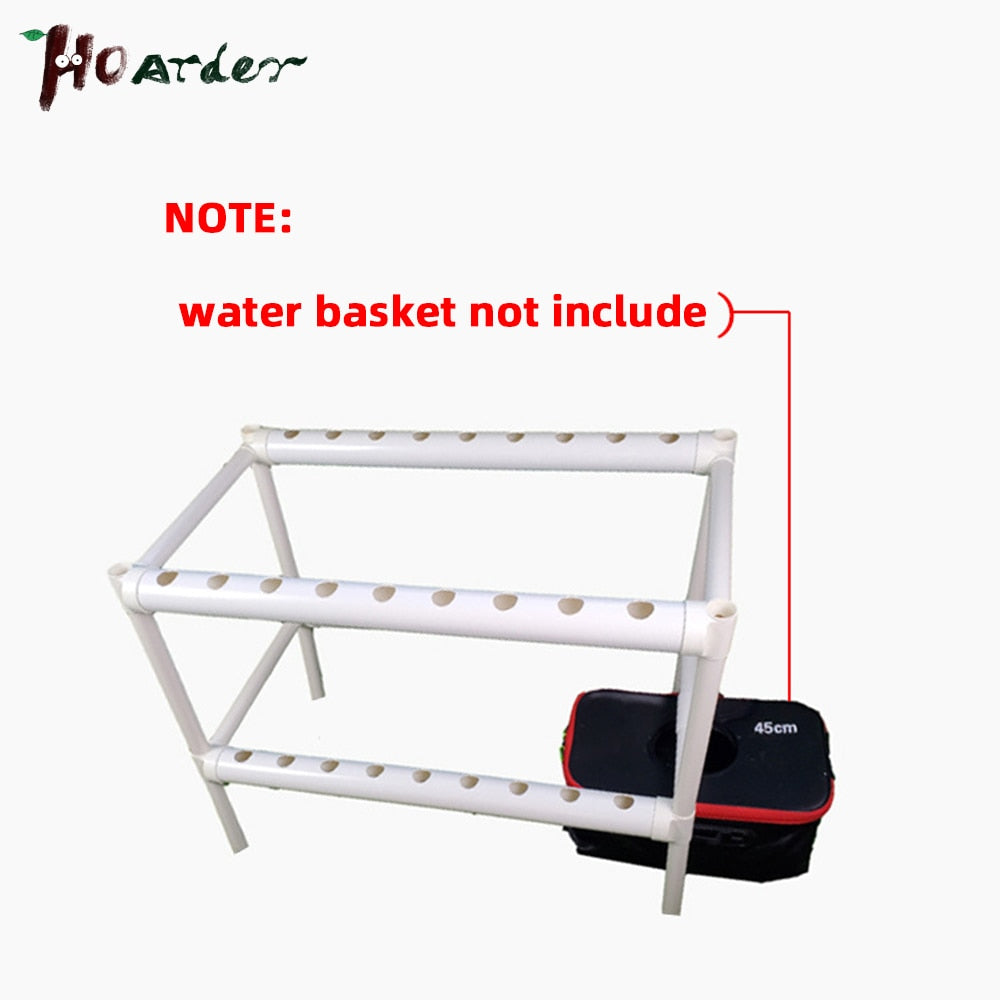 Planting Sites 3 Layers Horizontal Hydroponic Grow Kit Garden Plant Vegetable Planting Grow Box Deep Water Culture System