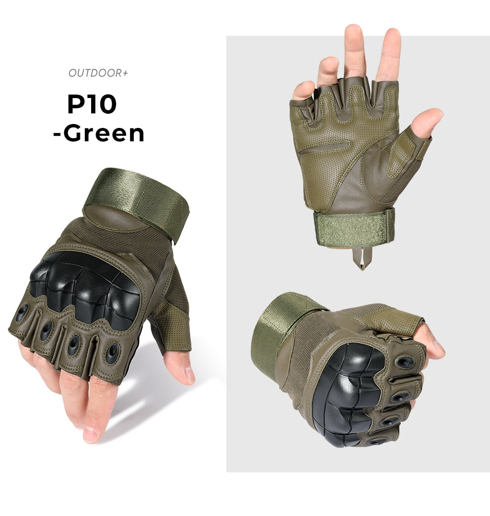 Taktiska Handskar med Touch Screen funktion - Tactical Gloves PU Leather Army Military Combat