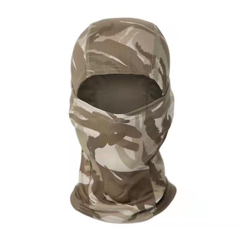 Taktisk kamouflage Balaclava Hatt Helmask Skidåkning Cp Cykling Jakt Huvud Nackskydd Hjälm Liner Keps Militär Män Scarf